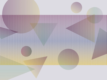 CIRCLES AND TRIANGLES WPN 135 - Geometric panoramic wallpaper by Spaghetti Wall - view 2